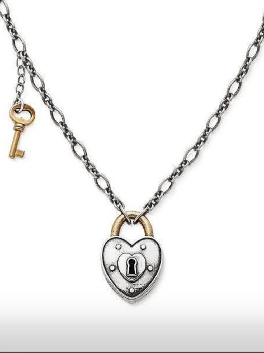 Retired James Avery Love Lock Necklace - Picture 9 of 9
